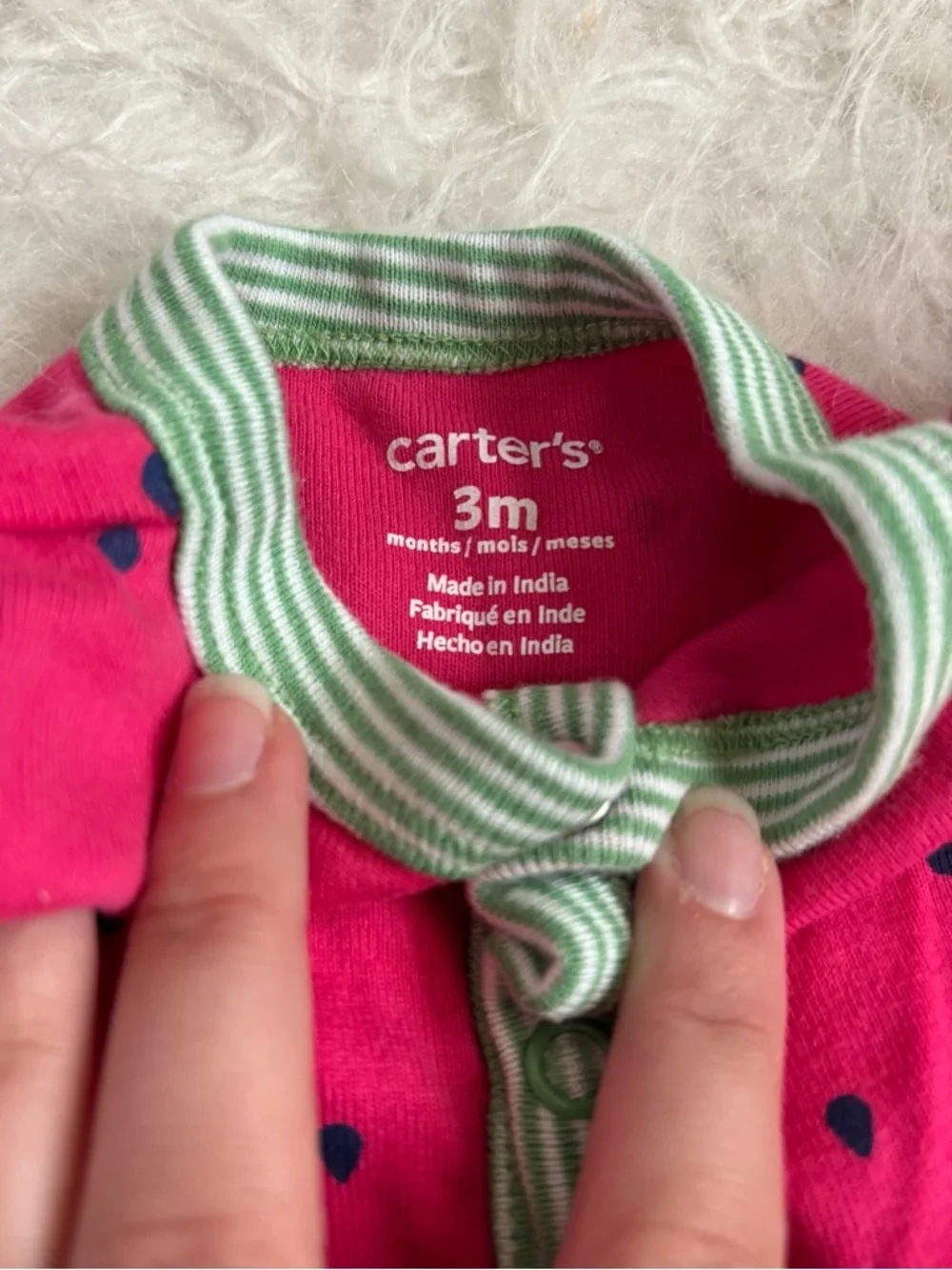 Carter's Baby Girl Set of 3 Summer Rompers, Floral & Fruits
